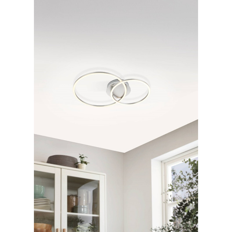 Plafonnier LED Palmaves blanc 6 x 2 W et 6 x 1,6 W EGLO