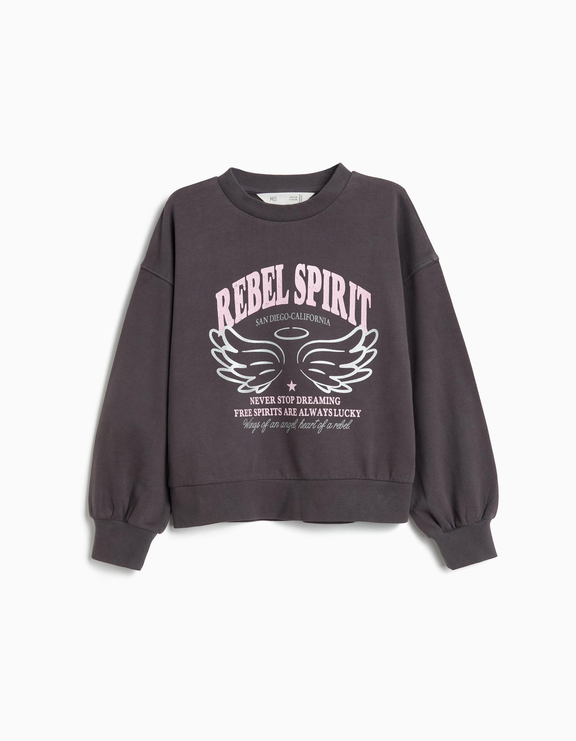 Sweatshirt, Menina, Cinzento Escuro