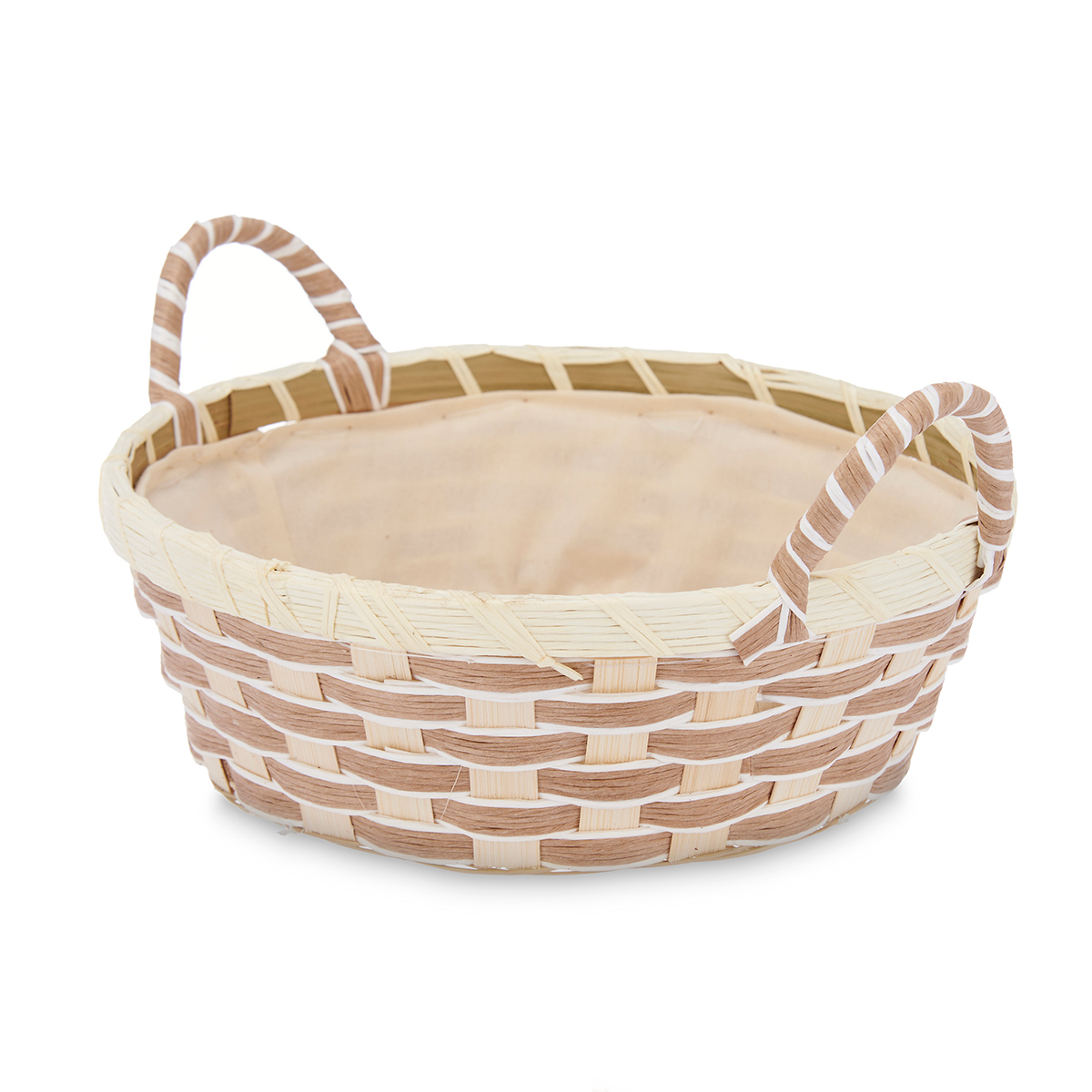 Cesto para pão redondo com asas 23cm