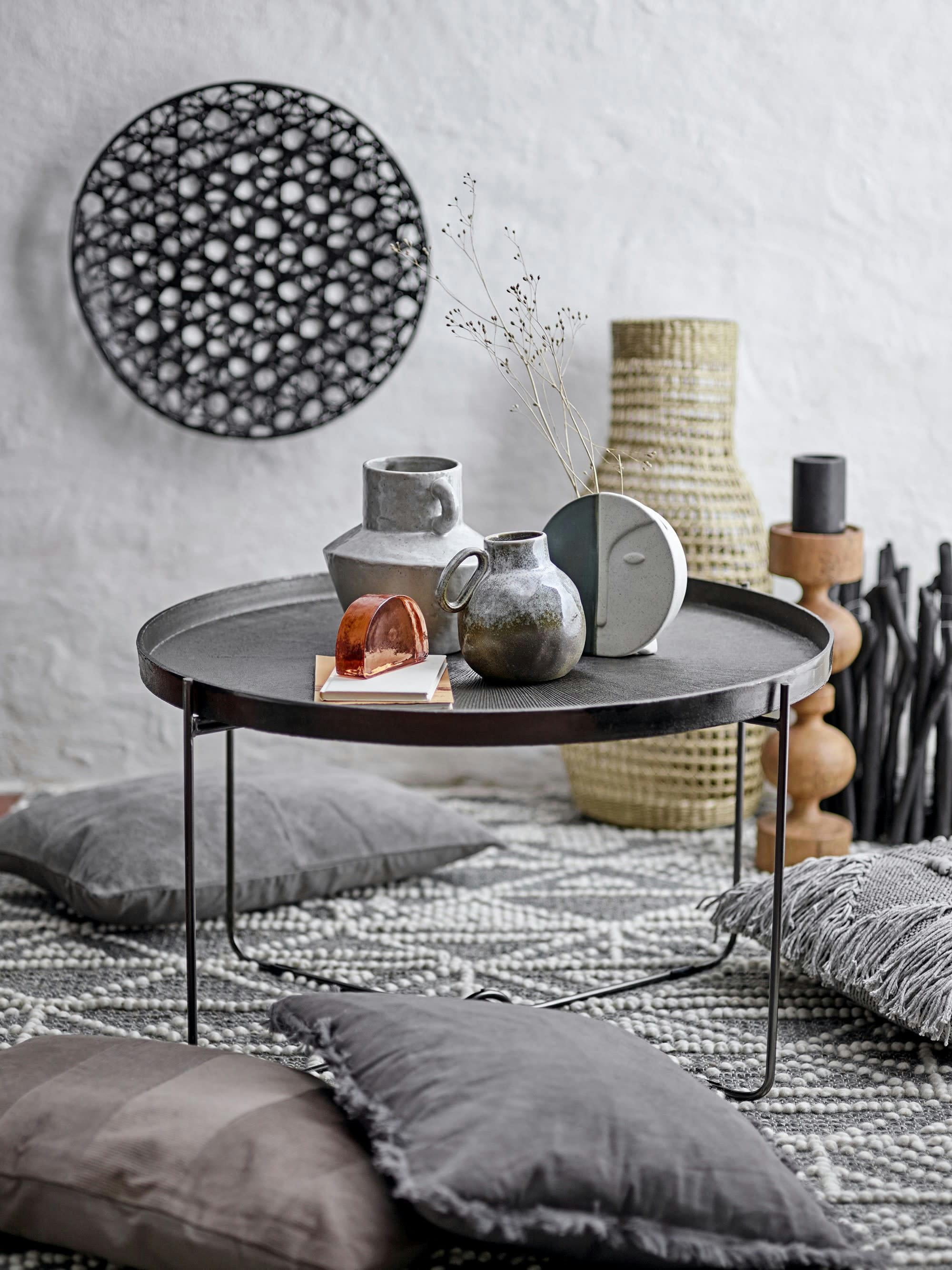 BAIX - Vase mural en grès multicolore H17.50