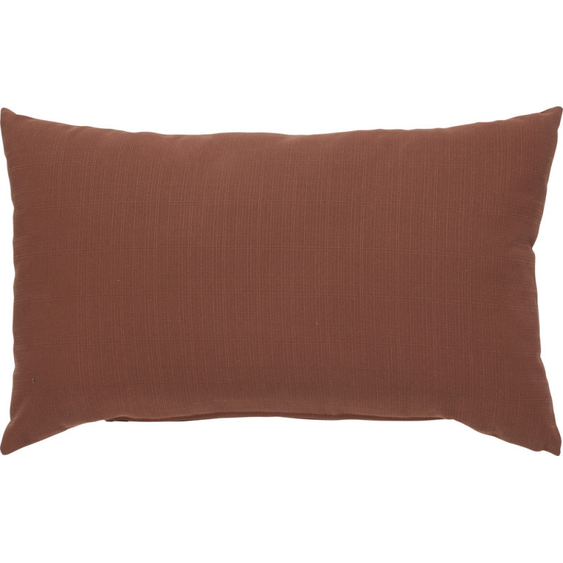 Coussin déperlant Koraï acajou 50 x 30 cm