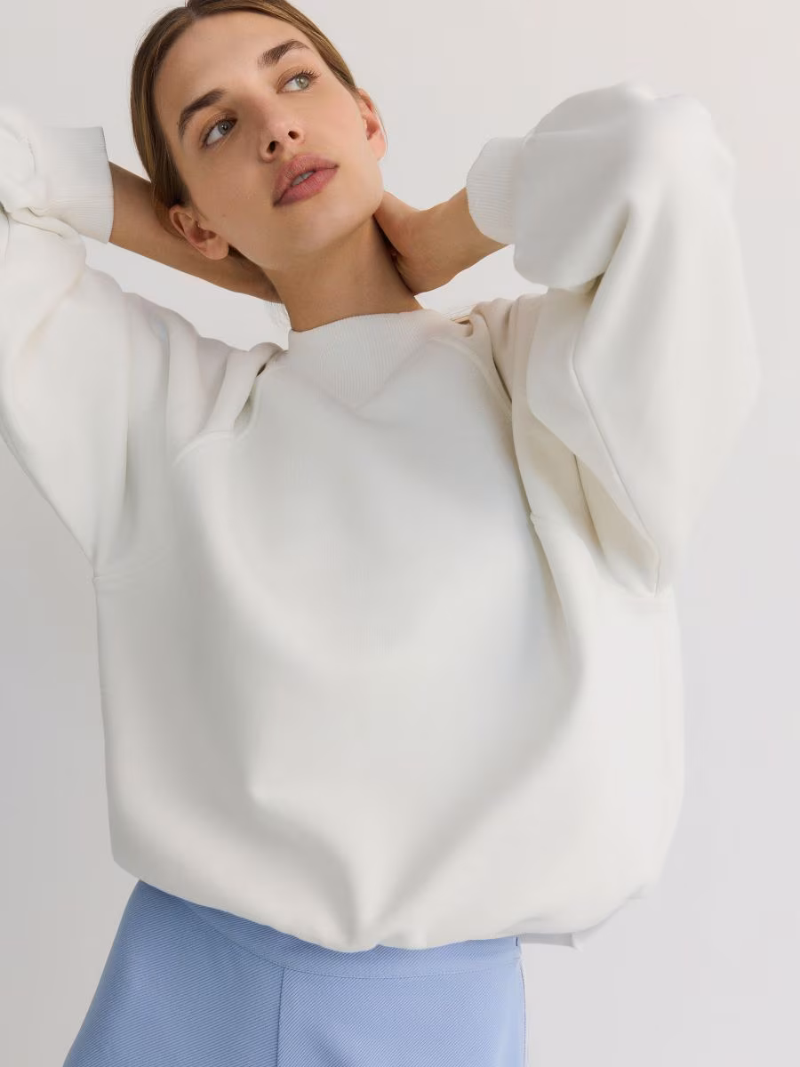 Cotton Sweatshirt With Embroidery