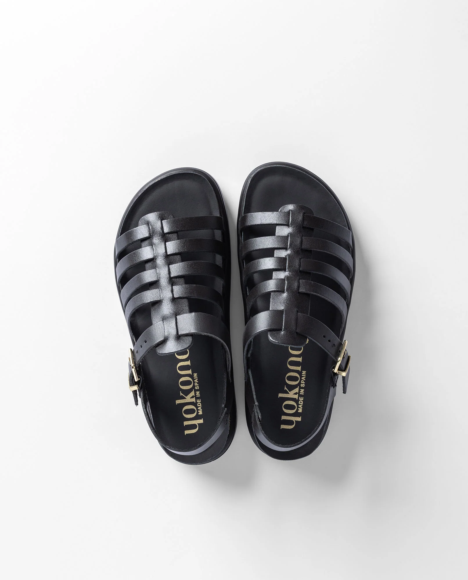 Sandalia plana TUNEZ-107 negro