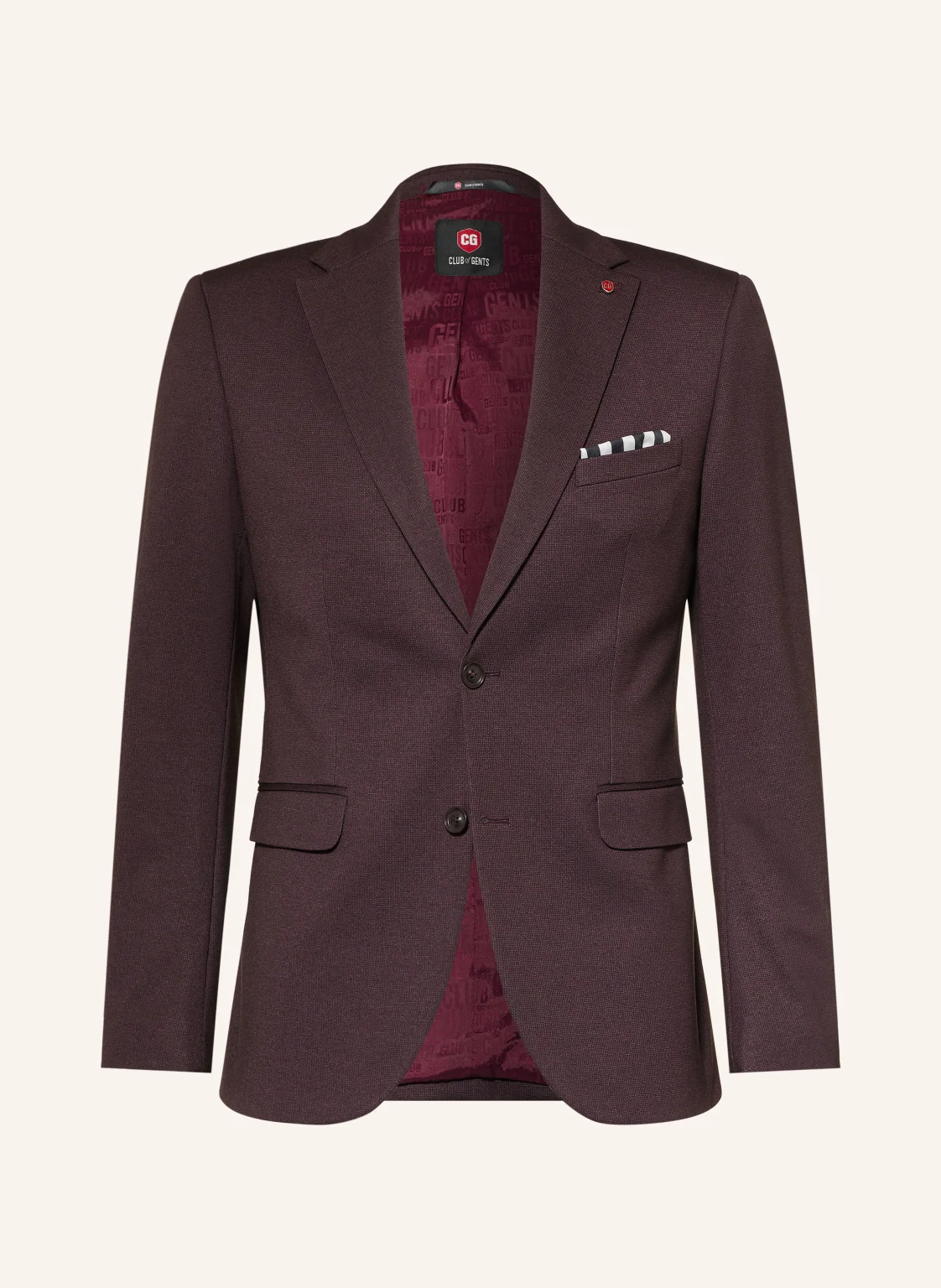 CG - CLUB of GENTS Anzugsakko CG CALVIN Slim Fit aus Jersey