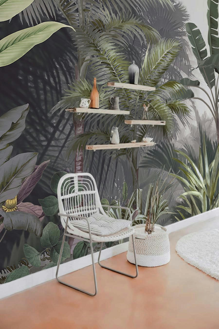 - Papier peint panoramique jungle paysage Misty Forest 425x260cm