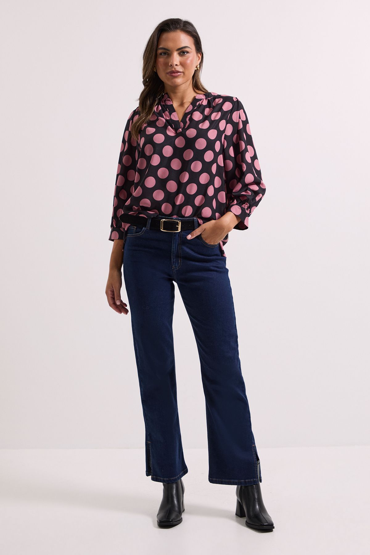 Dorothy Perkins Spot Printed Overhead Shirt