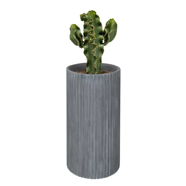 Donica Z Włókna Szklanego Doniczka RC80 szary beton Z Wkładem SWIP 17 l