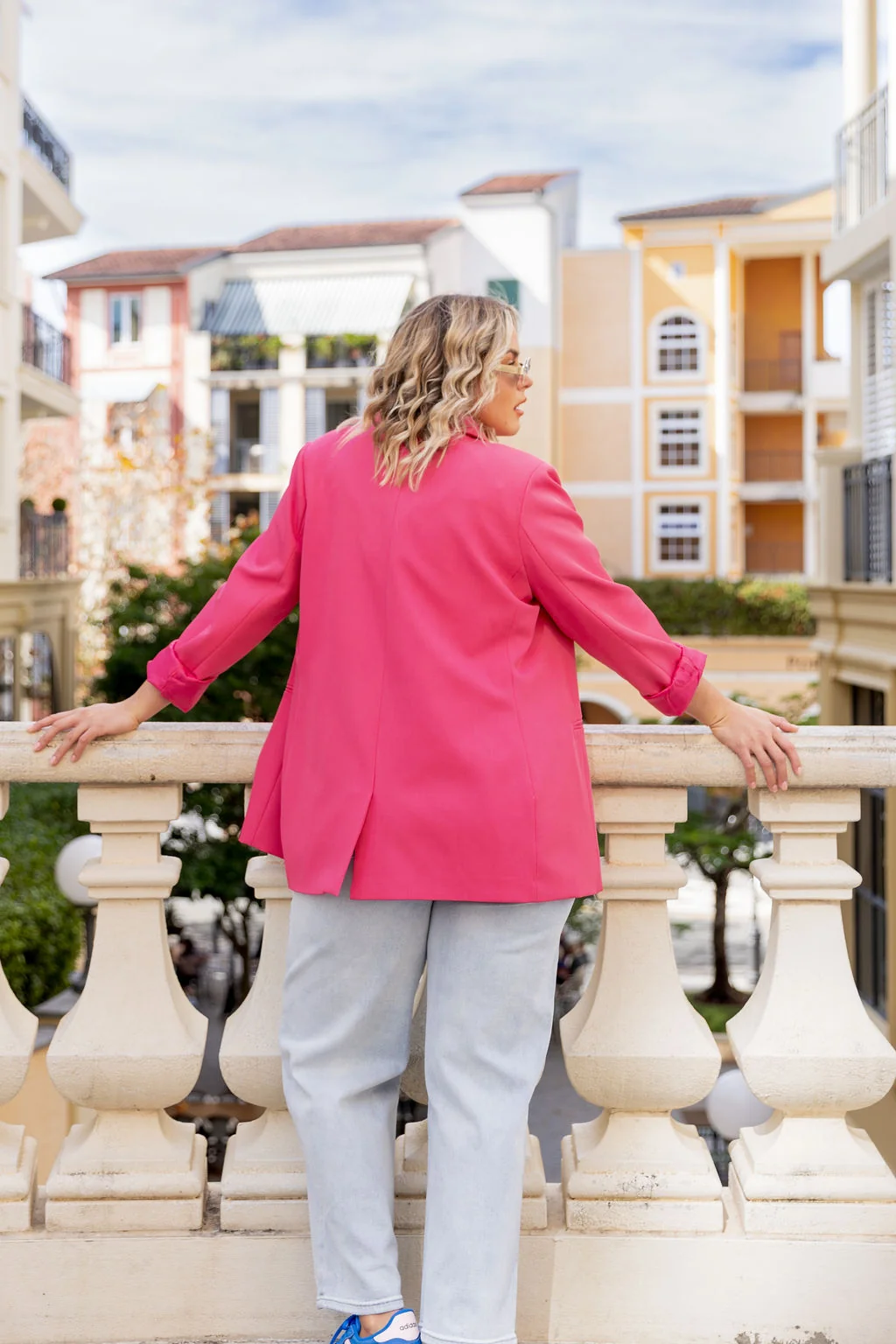 Celine Blazer in Fuchsia