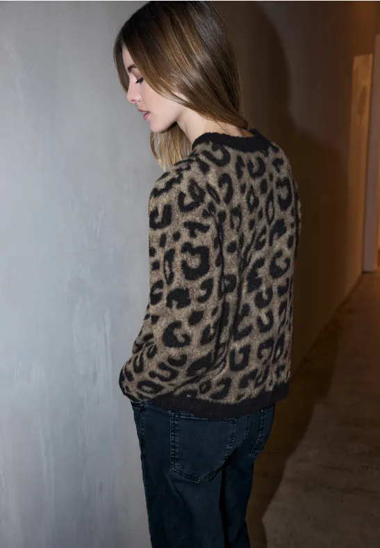 Flauschiger Leo Pullover