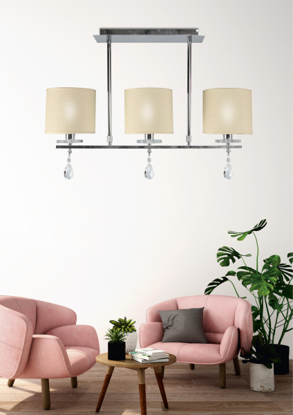 Lampa sufitowa ESTERA 3x40w e14 chrom