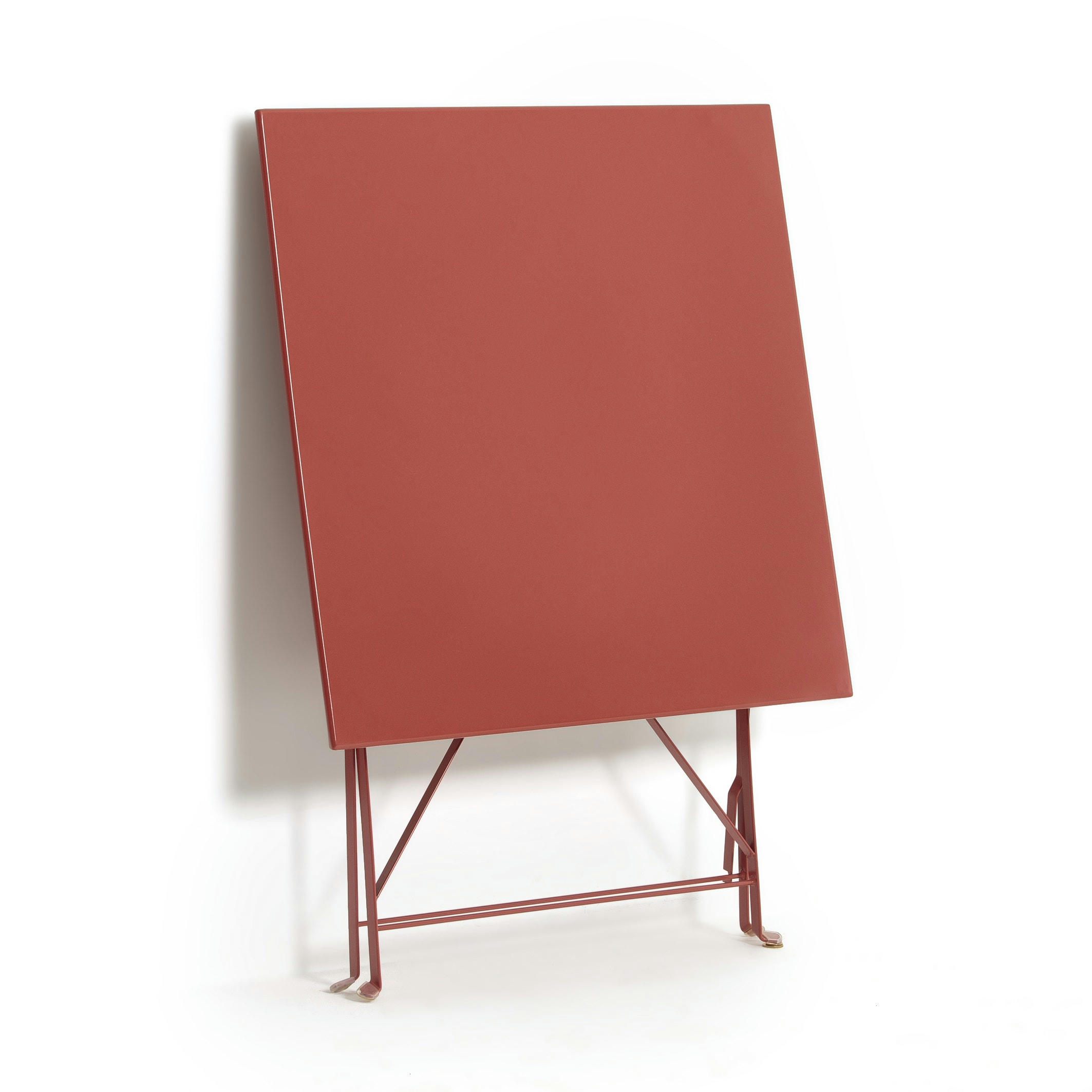 Table pliante carrée en métal fer, Ozevan