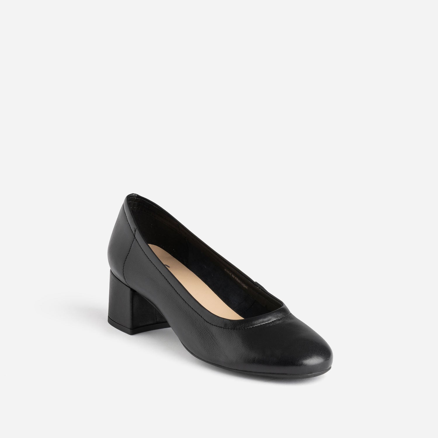 Escarpin noir en cuir