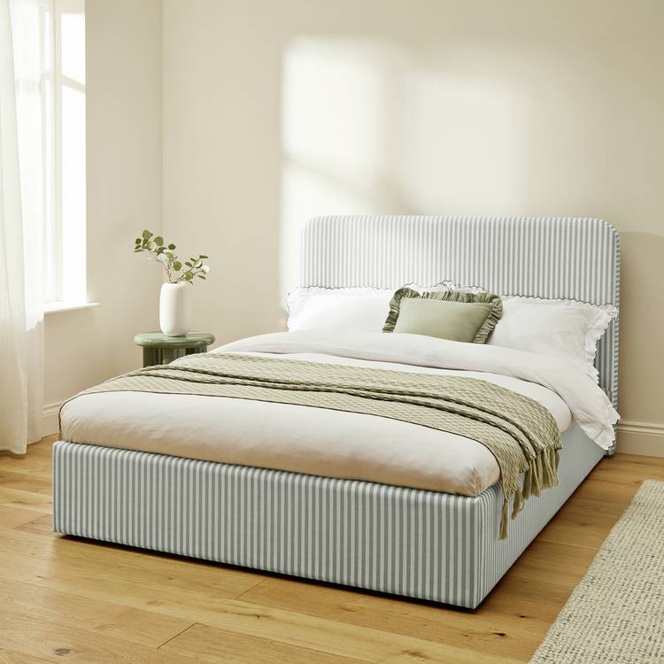 Habitat Chadwell Double End Lift Ottoman Bed - Sage