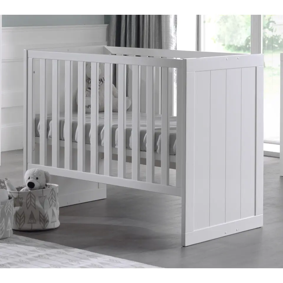 Vipack babybed Erik - wit - 126,6x68x90 cm