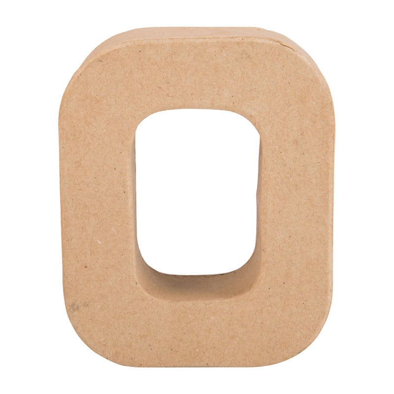 Kartonnen cijfer - 0