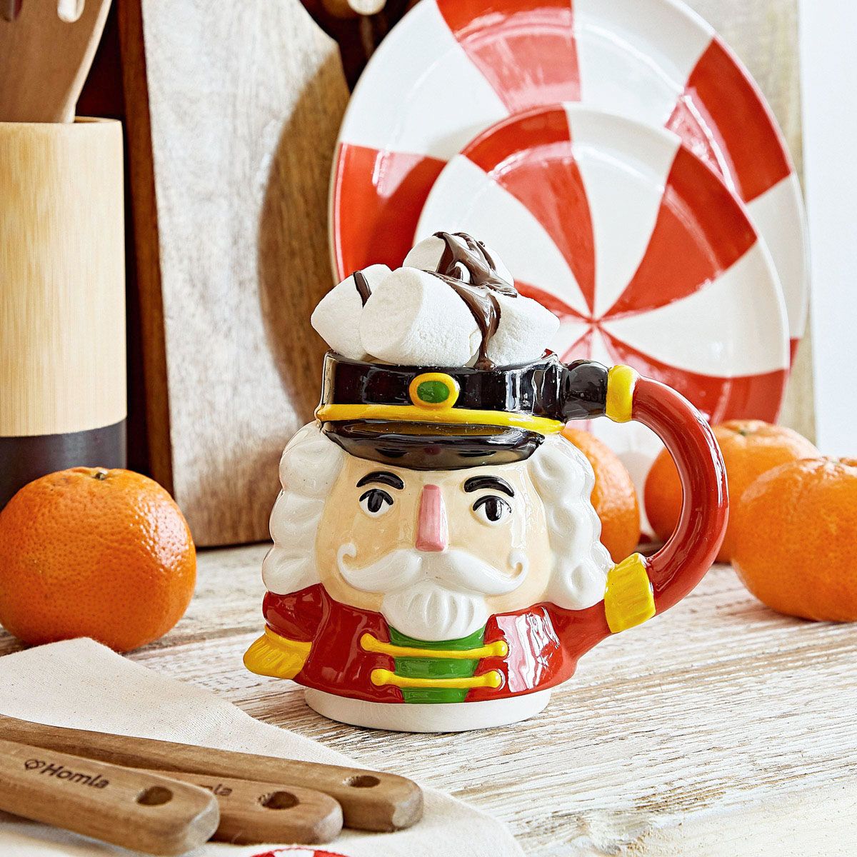 Kubek NUTCRACKER SHAPE dziadek siwy 0,4 l