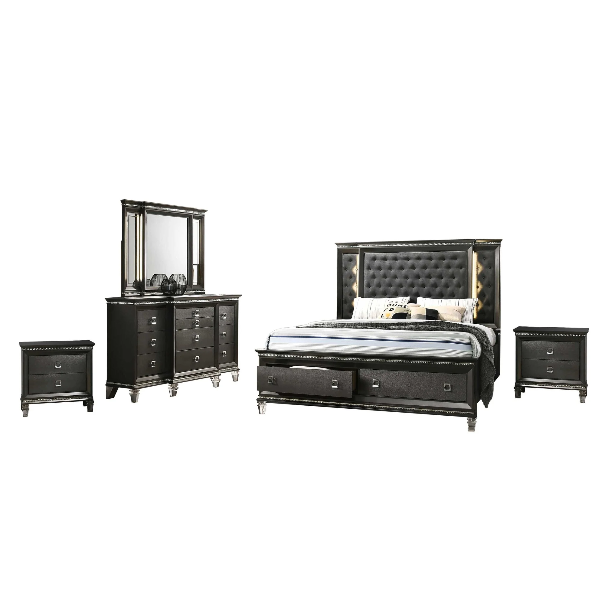 Best Quality Furniture Bellagio 5pc Bedroom Set