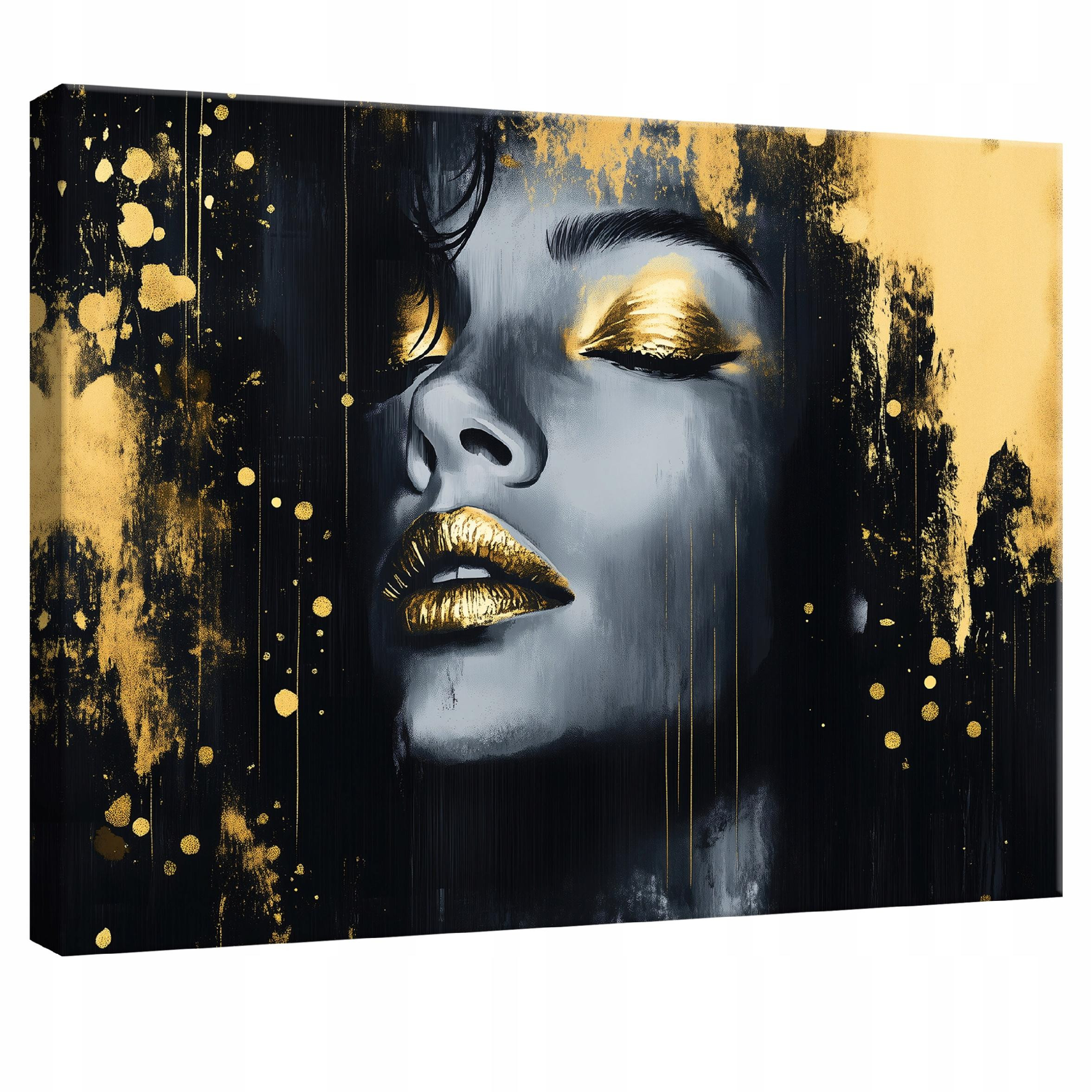 Obraz Na Płótnie Ścianę Kobieta Czarny Do Sypialni Salonu Kuchni 60X40