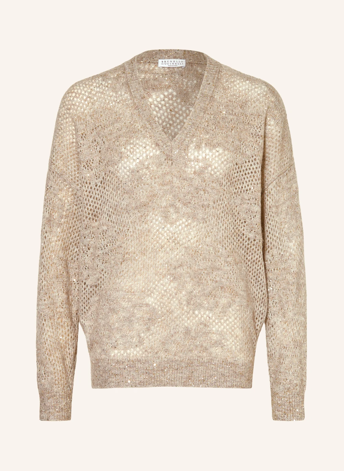 BRUNELLO CUCINELLI Pullover mit Glitzergarn und Pailletten