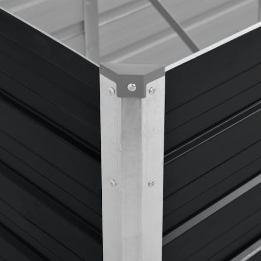 NNEVL Garden Raised Bed Anthracite 240x80x77 cm Galvanised Steel