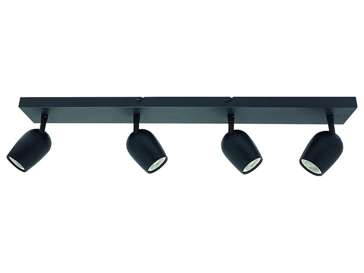 Freelight spot Trova - 4 lichts - 75 x 16  cm - zwart
