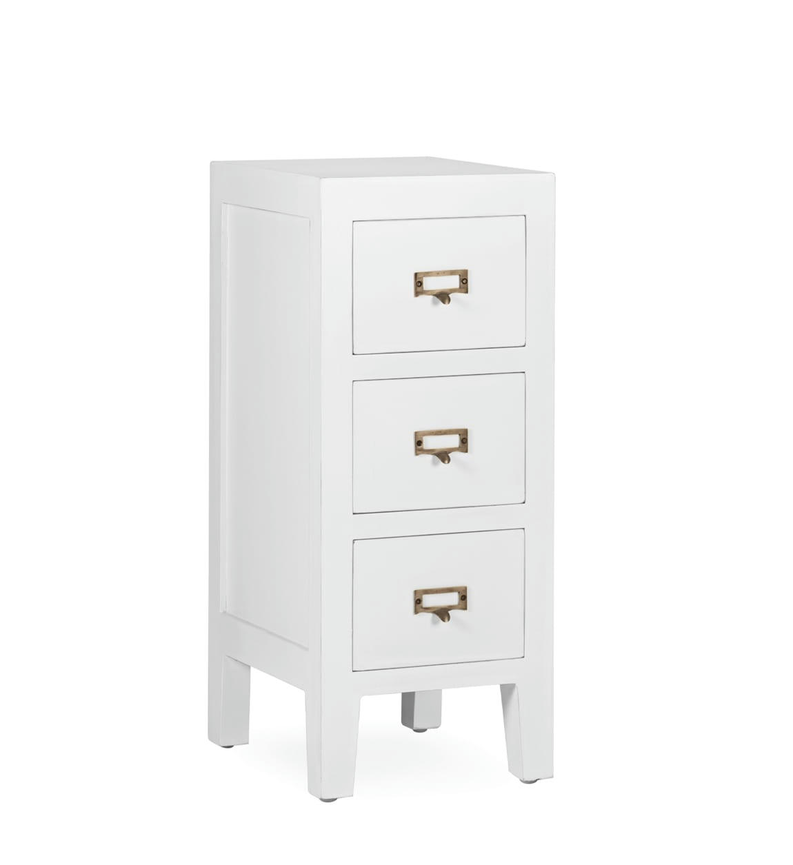 EVEREST - Table de chevet en bois blanc L 30 cm