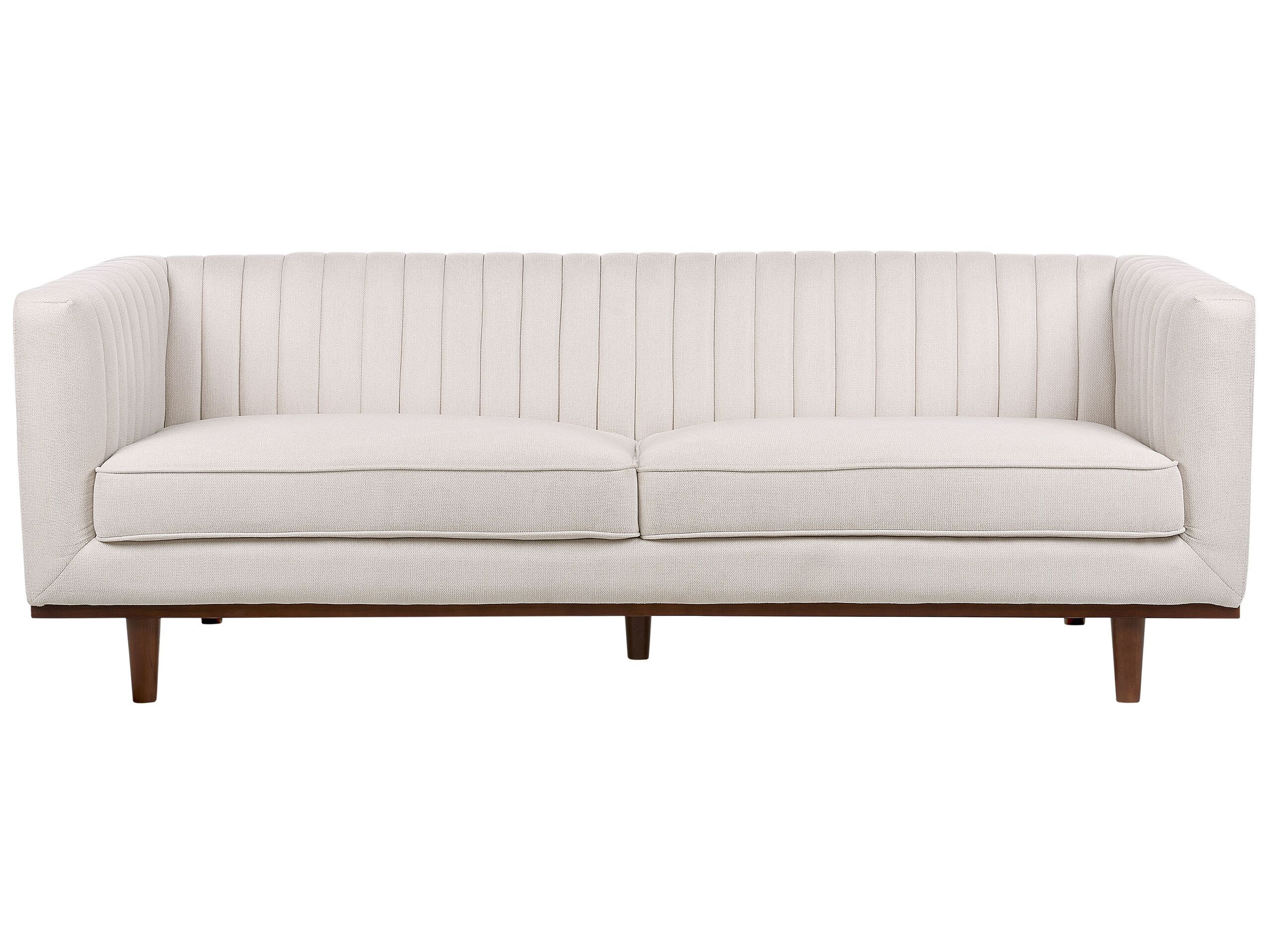 Sofa kanapa tapicerowana 3-osobowa beżowa