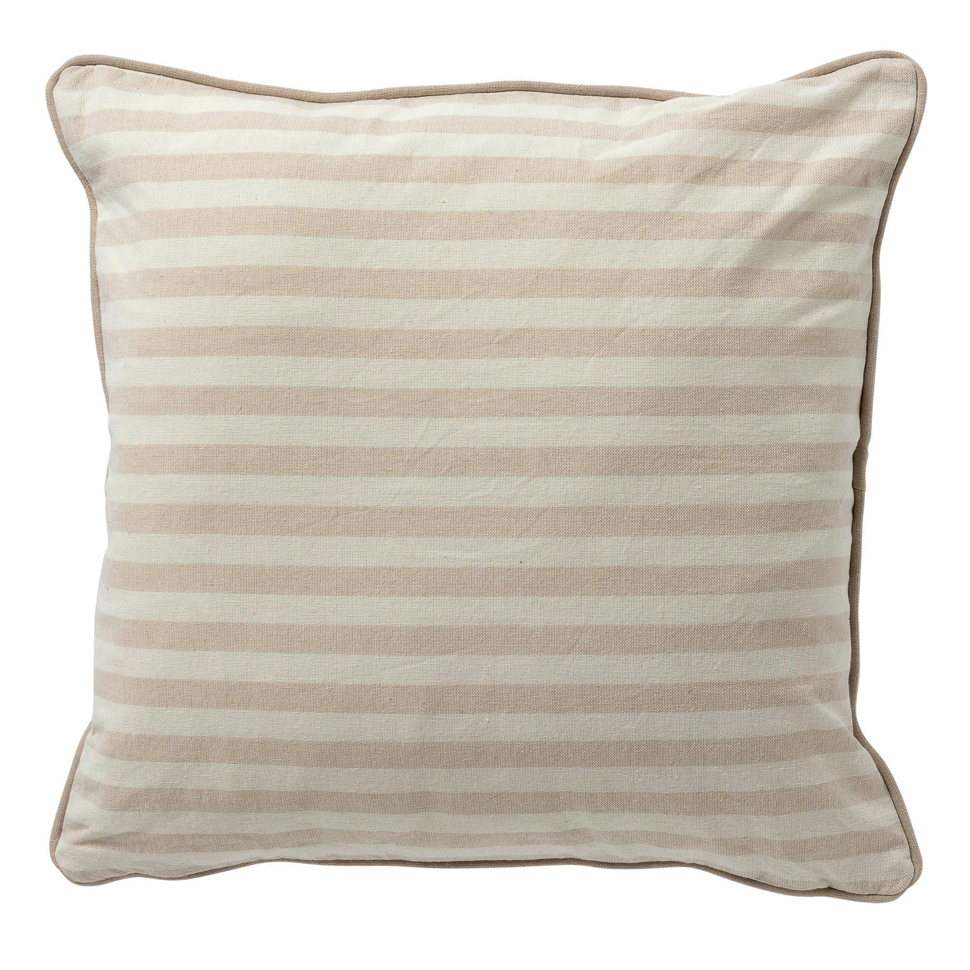 Cooper - Coussin - beige en coton et polyester 40x40 cm avec motif rayé