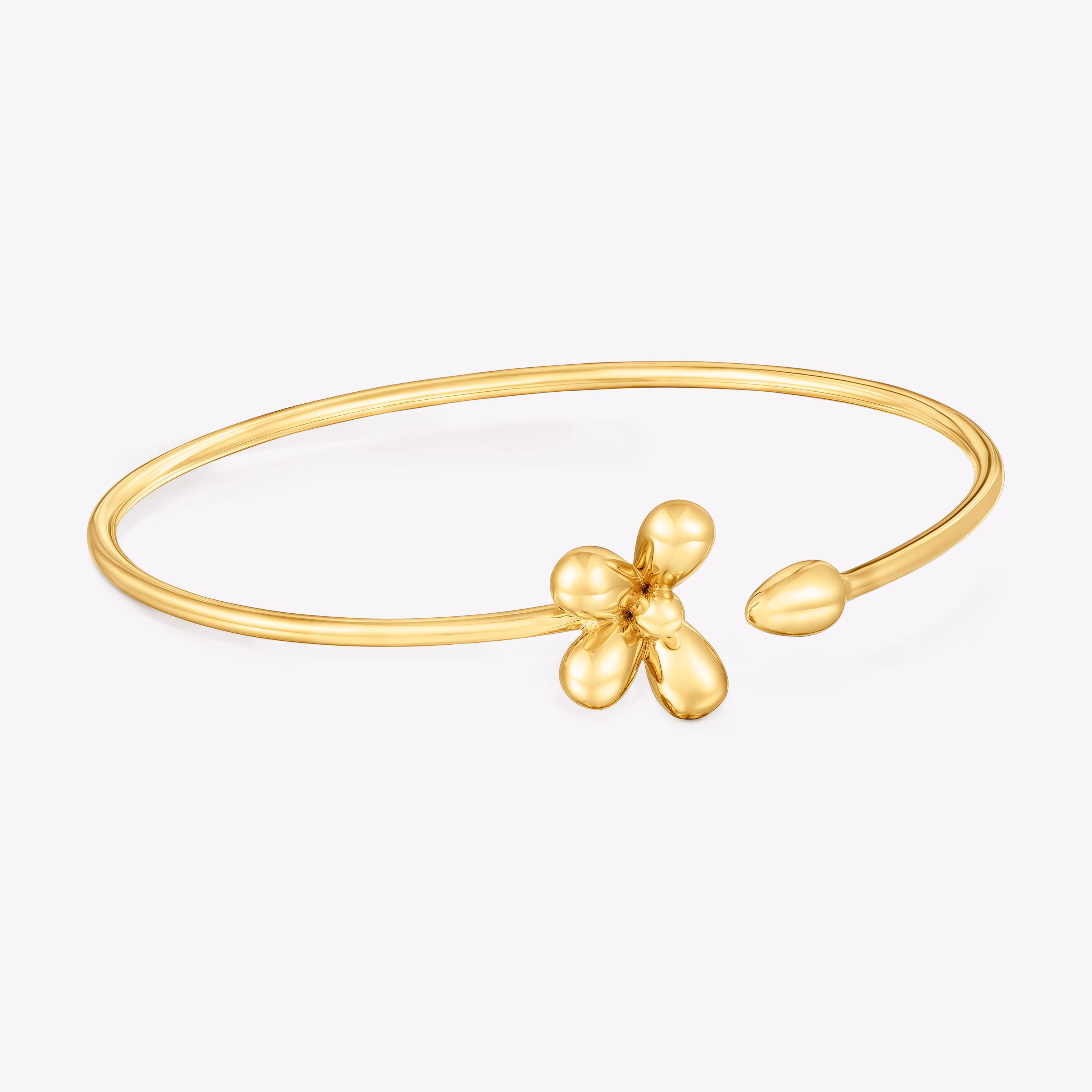 Pulsera esclava con baño de oro de 18 kt sobre plata Daisy