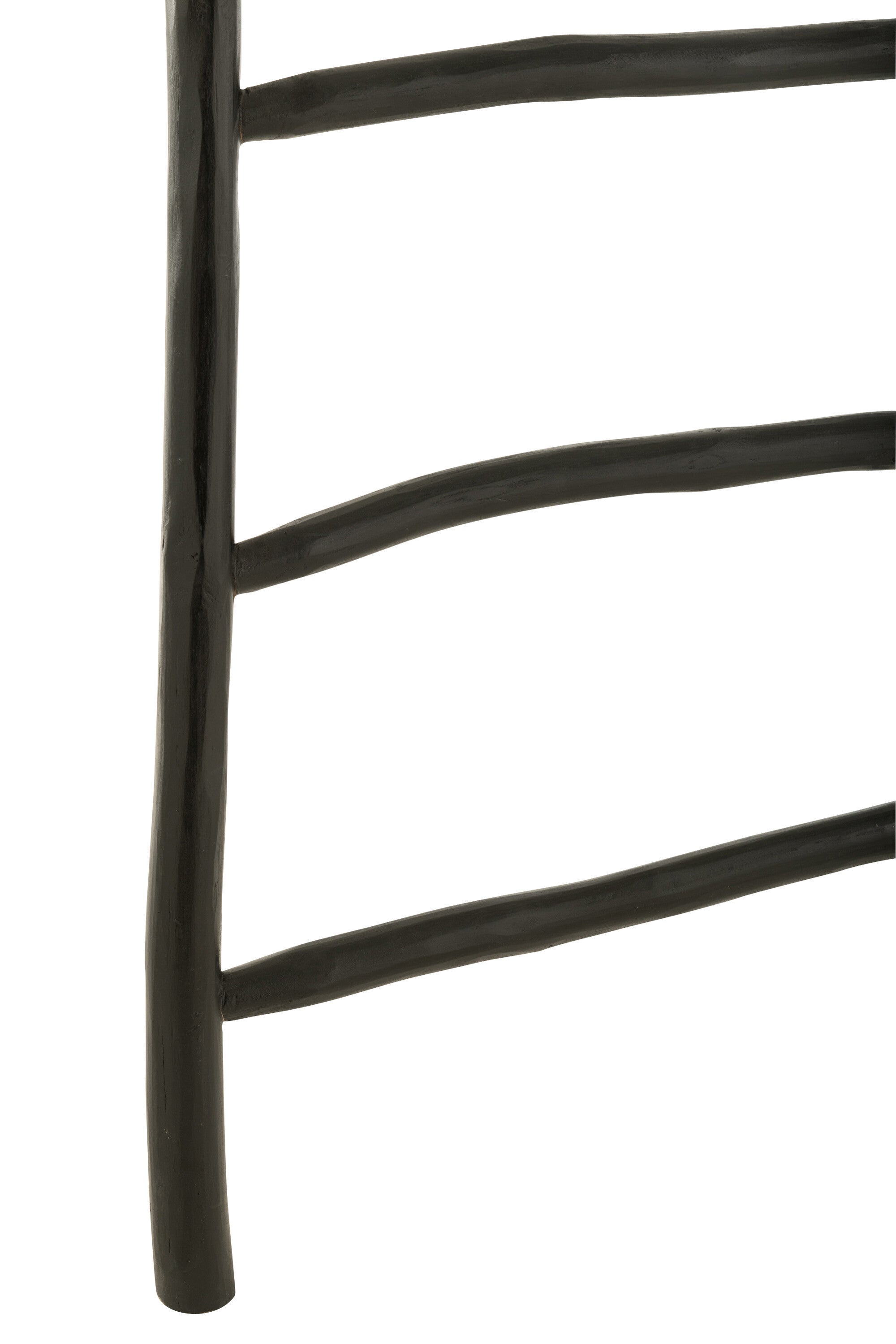 J-Line decoratie Ladder 6 Stappen Teak - hout - zwart