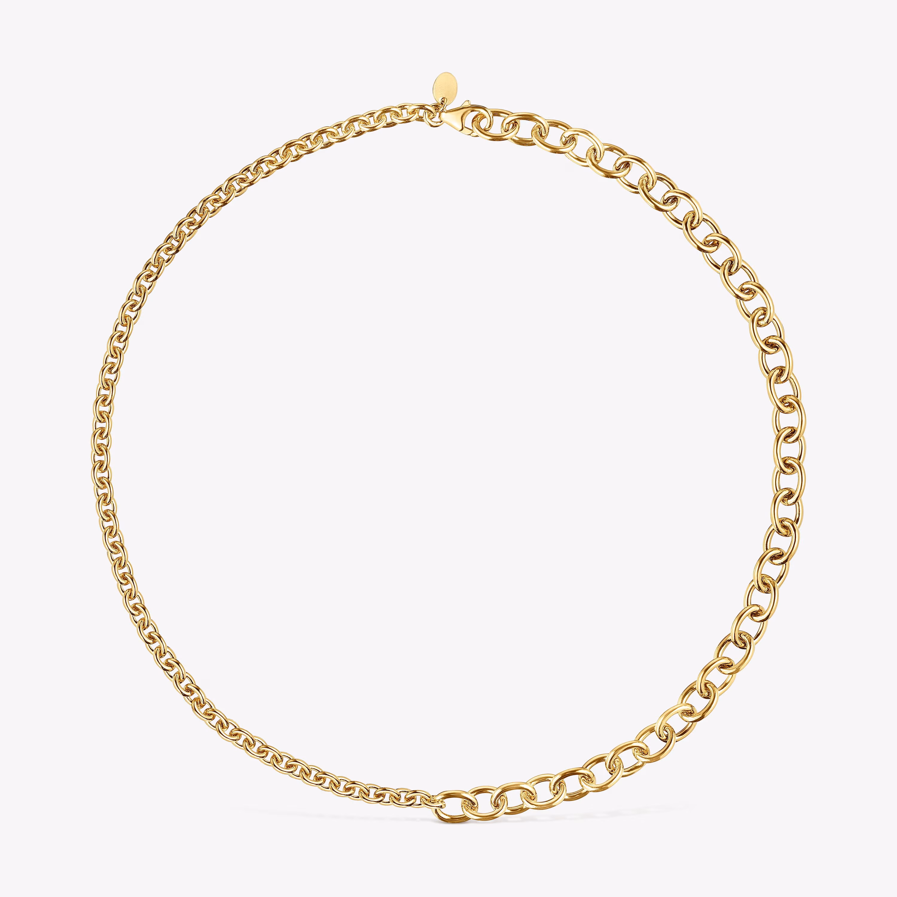 Gargantilla de baño de oro de 18 kt sobre plata cadena 43 cm TOUS Calin