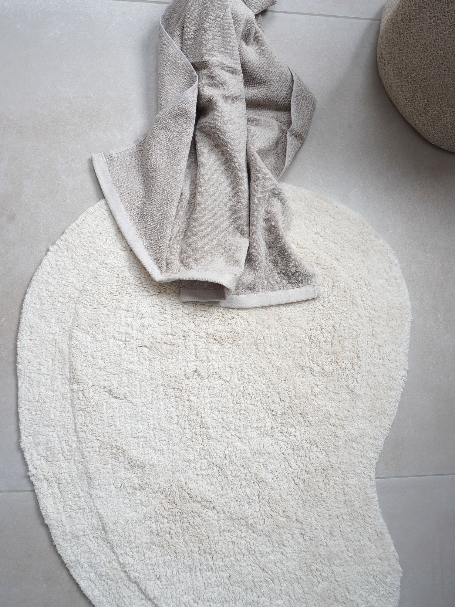 Veer Carpets - Badmat Bodi - Natural 60 x 80 cm