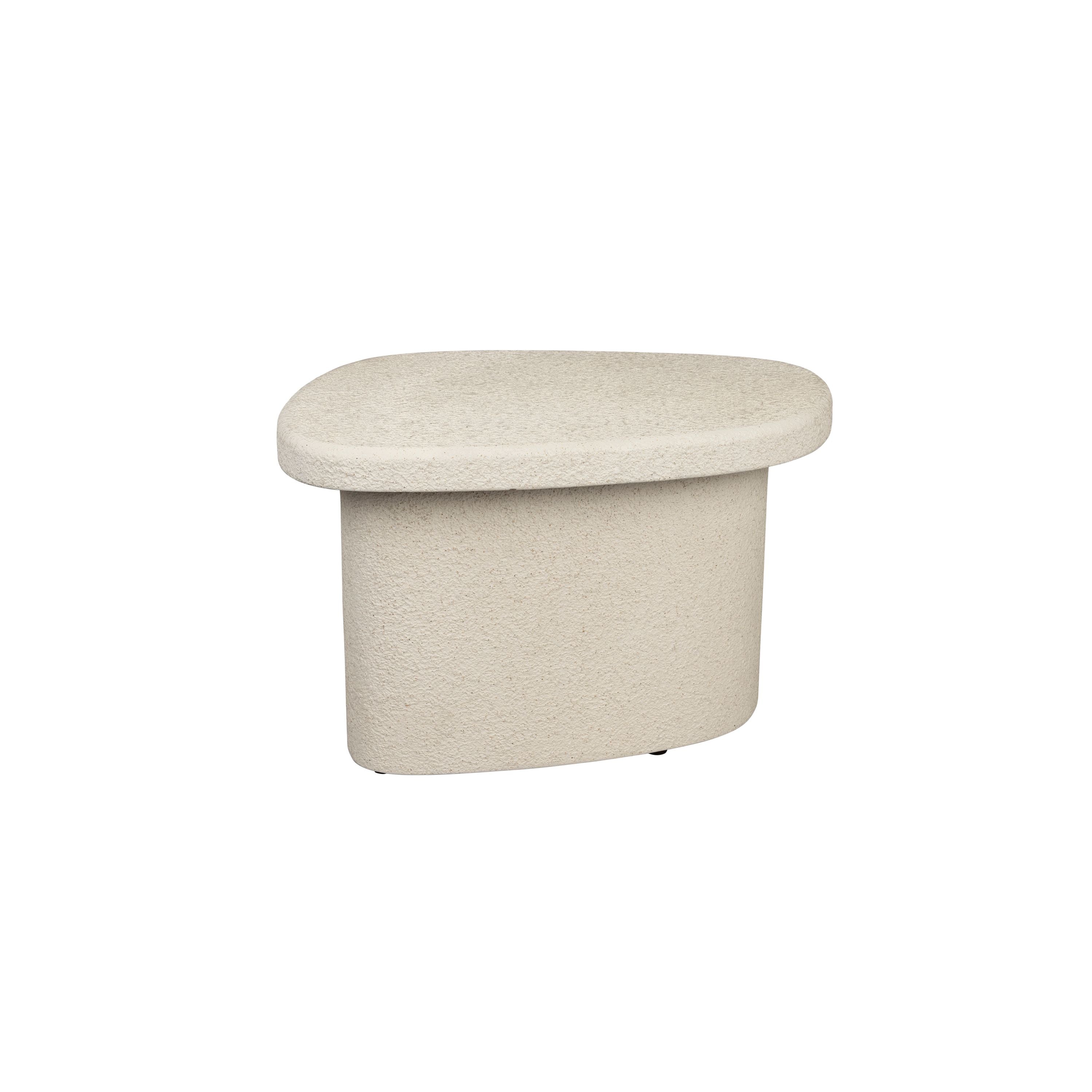 Dutchbone Veda Bijzettafel Laag Gerecycled Marmer Beige