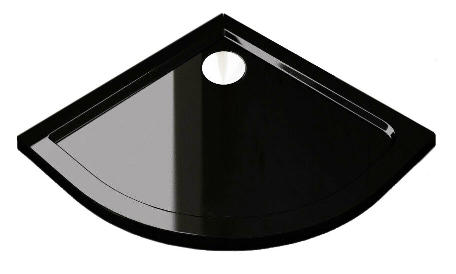 Brodzik niski 5 czarny 80x80 BLACK LOFT industrial do Lisy