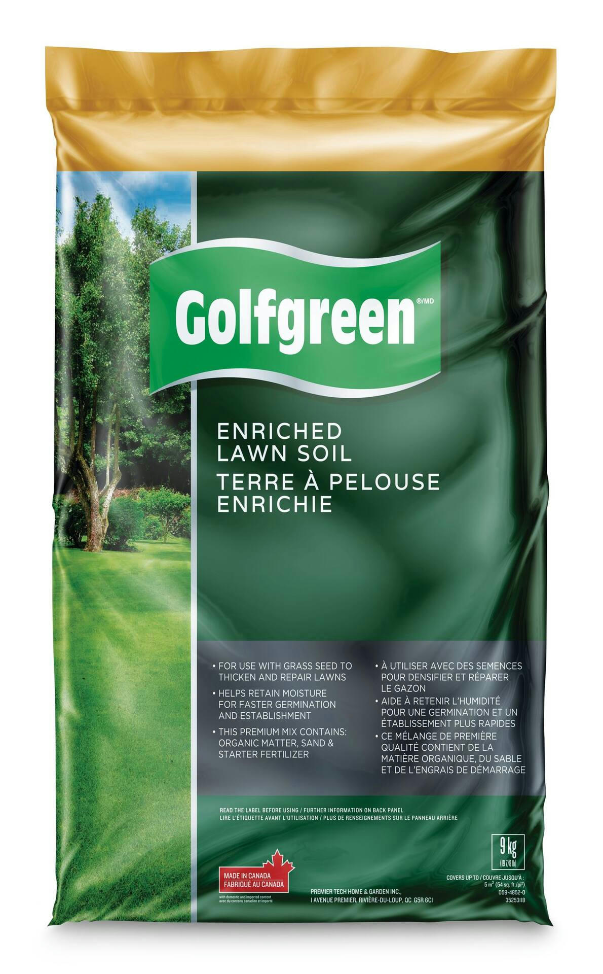 Golfgreen Enriched Lawn Soil, 30-L