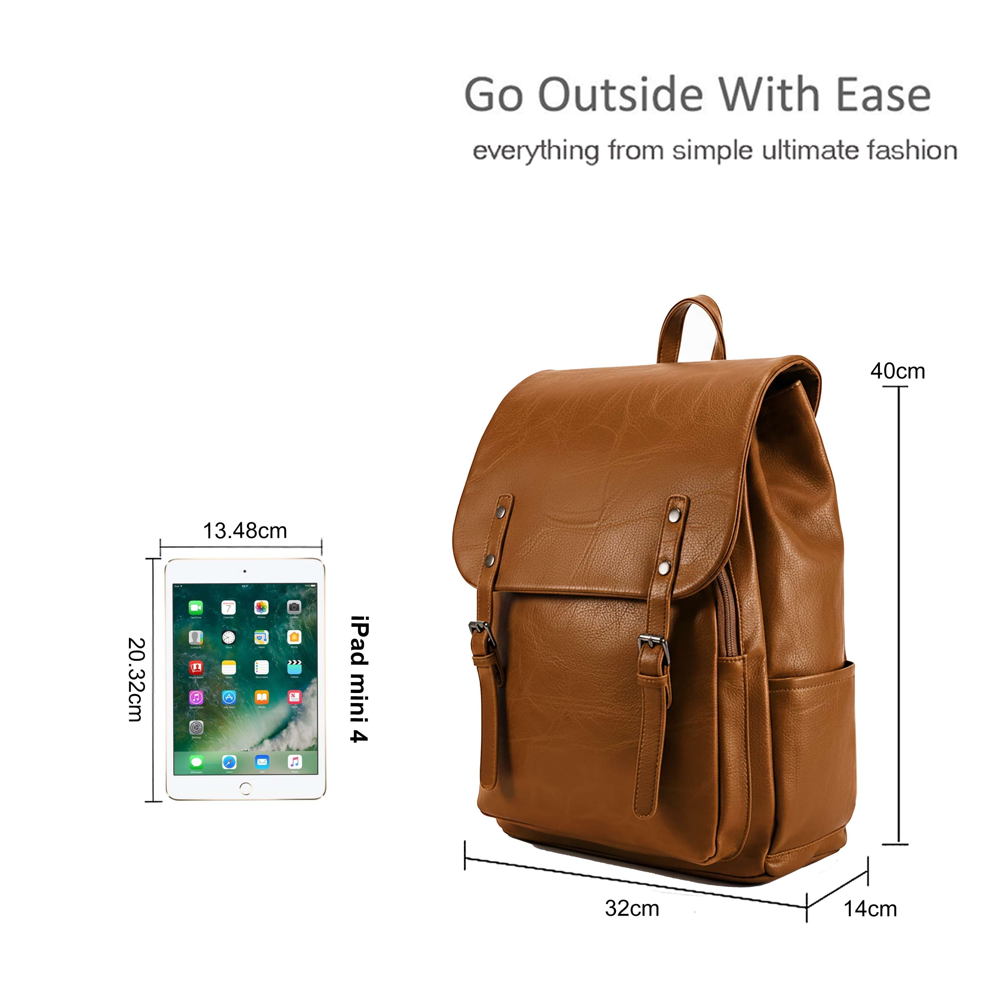 Kitise Vintage Inspired Flap Travel Rucksack Large Backpack