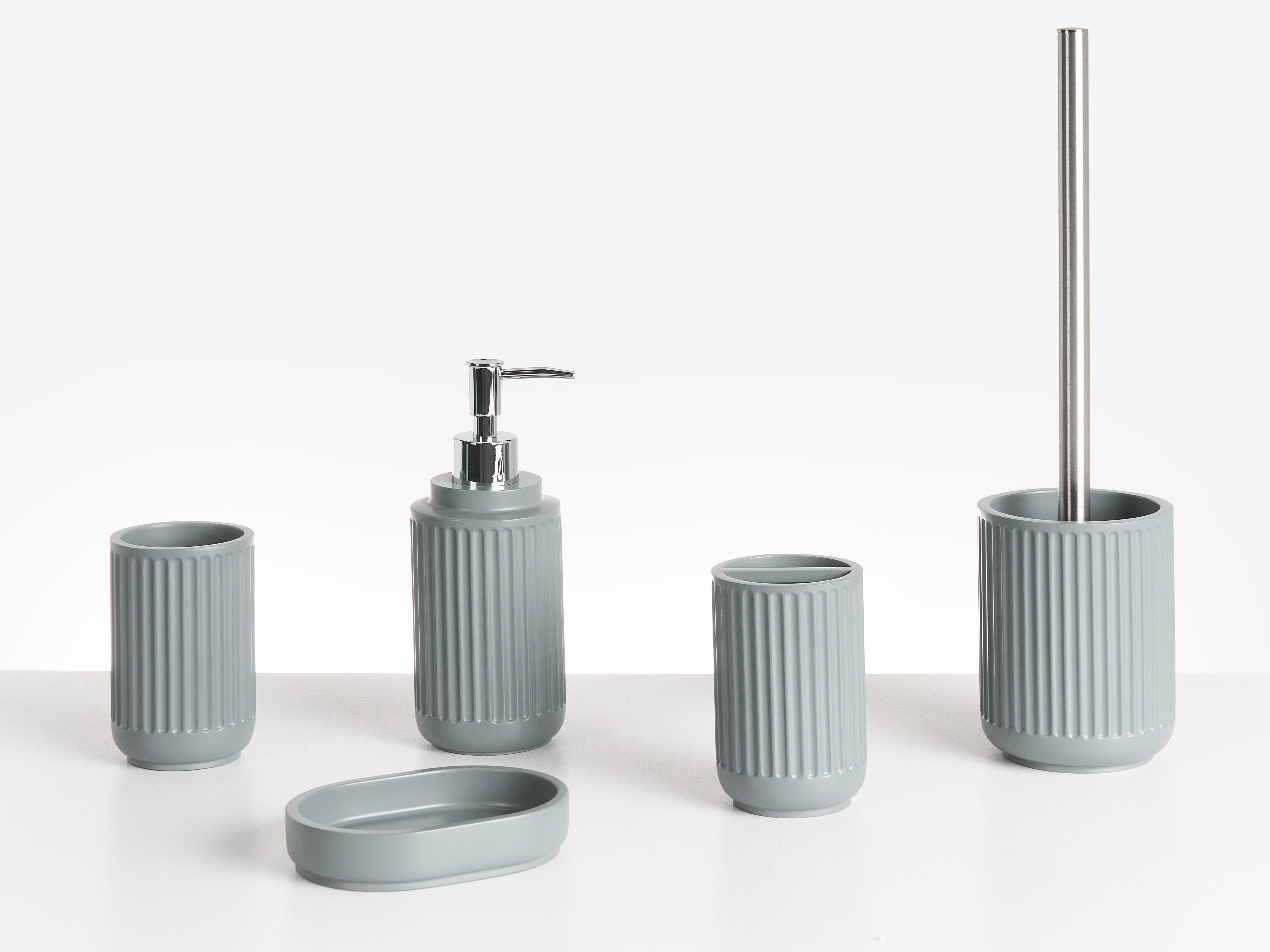 5-Piece Bathroom Accessories Set HUARMEY Light Grey