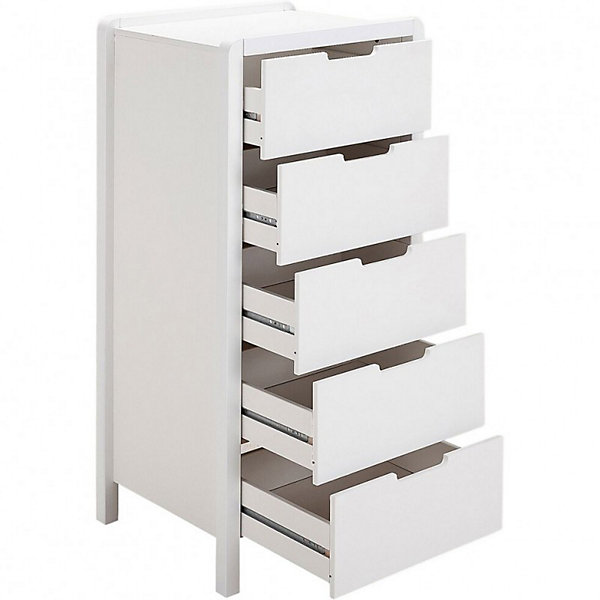 Chiffonnier 5 tiroirs blanc chambre enfant - LEGO 2229