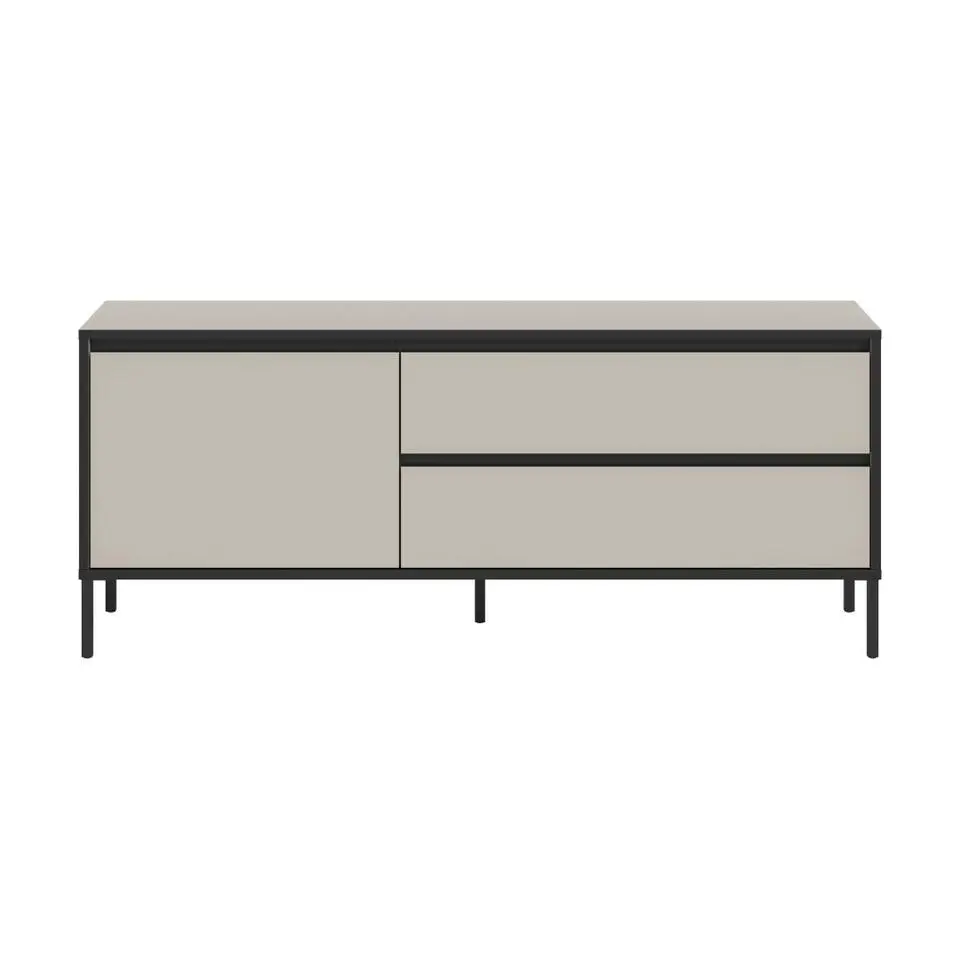 Hioshop Tron TV-meubel 1 vouwdeur- 2 lades kasjmier decor