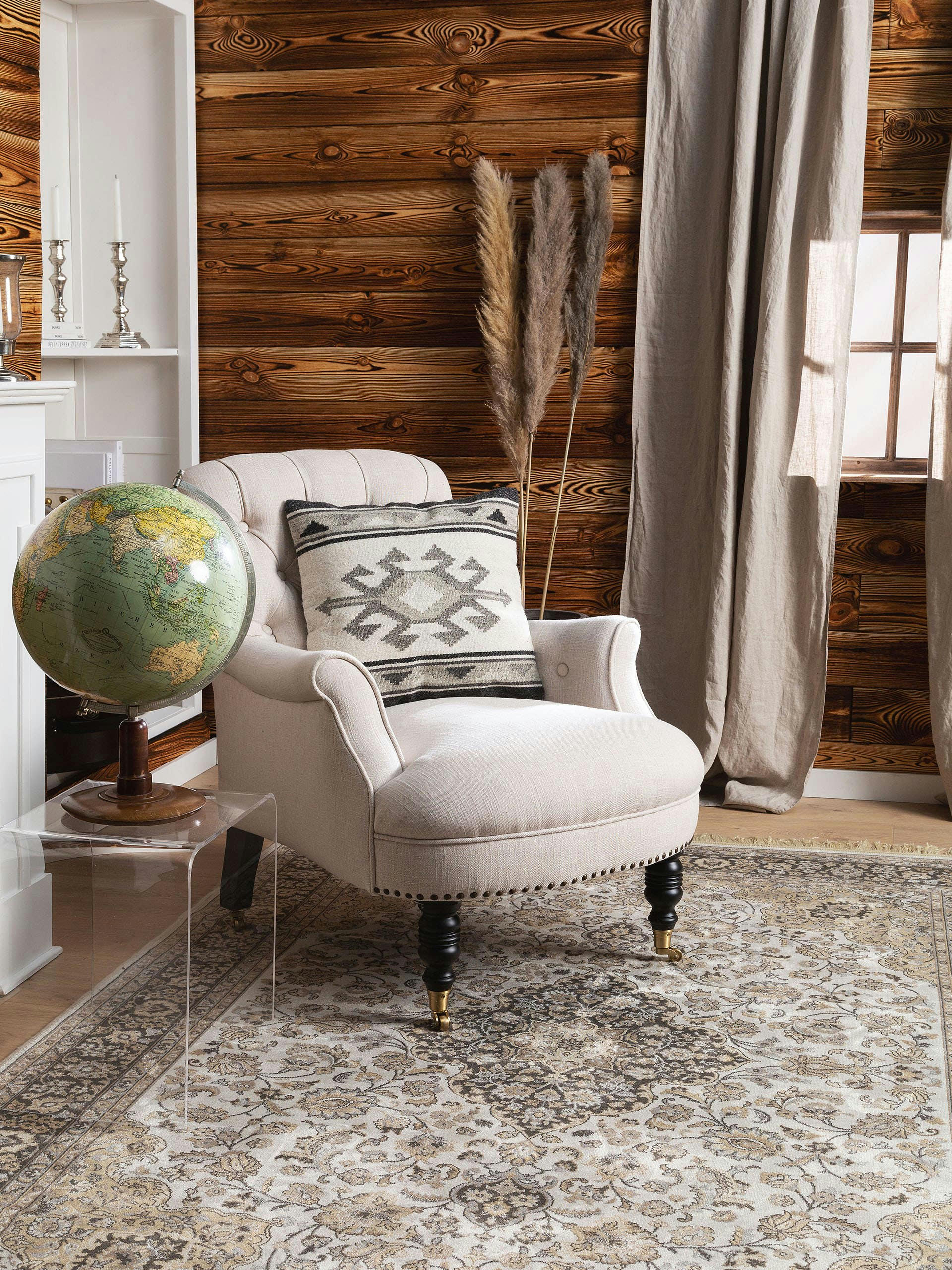 DILAN - Housse de coussin gris 45x45