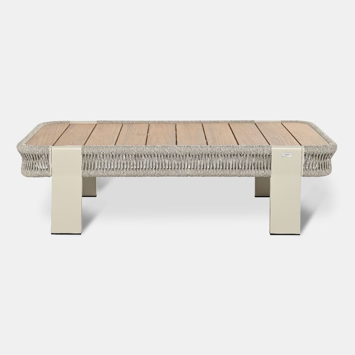 Stolik kawowy ogrodowy Balear 70x125x35 cm drewno teak Miloo Home