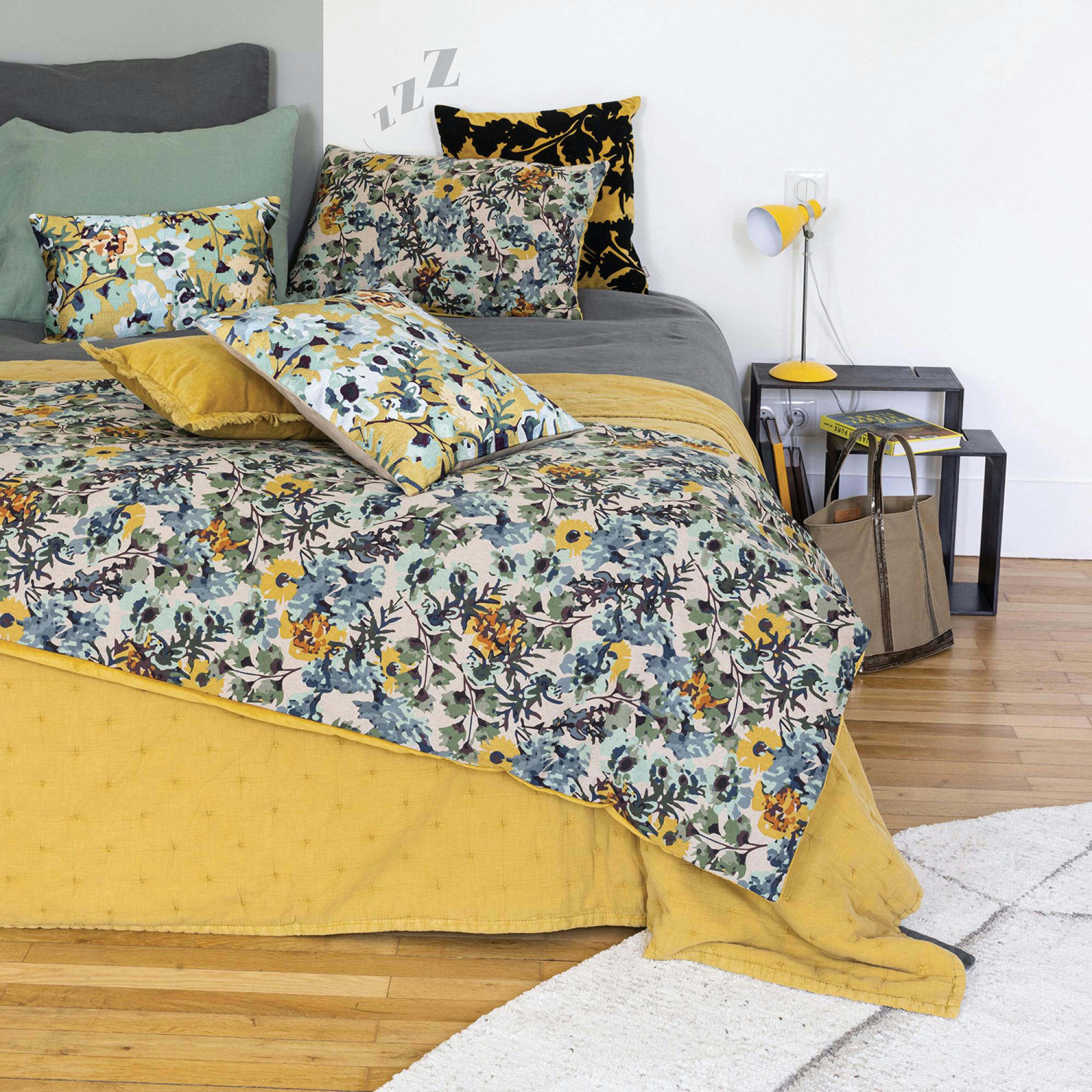 HORTENSE - Plaid  en coton multico 135 x 200