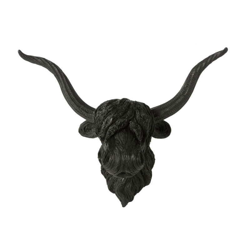 BUFFLE - Buffle suspendu résine noire