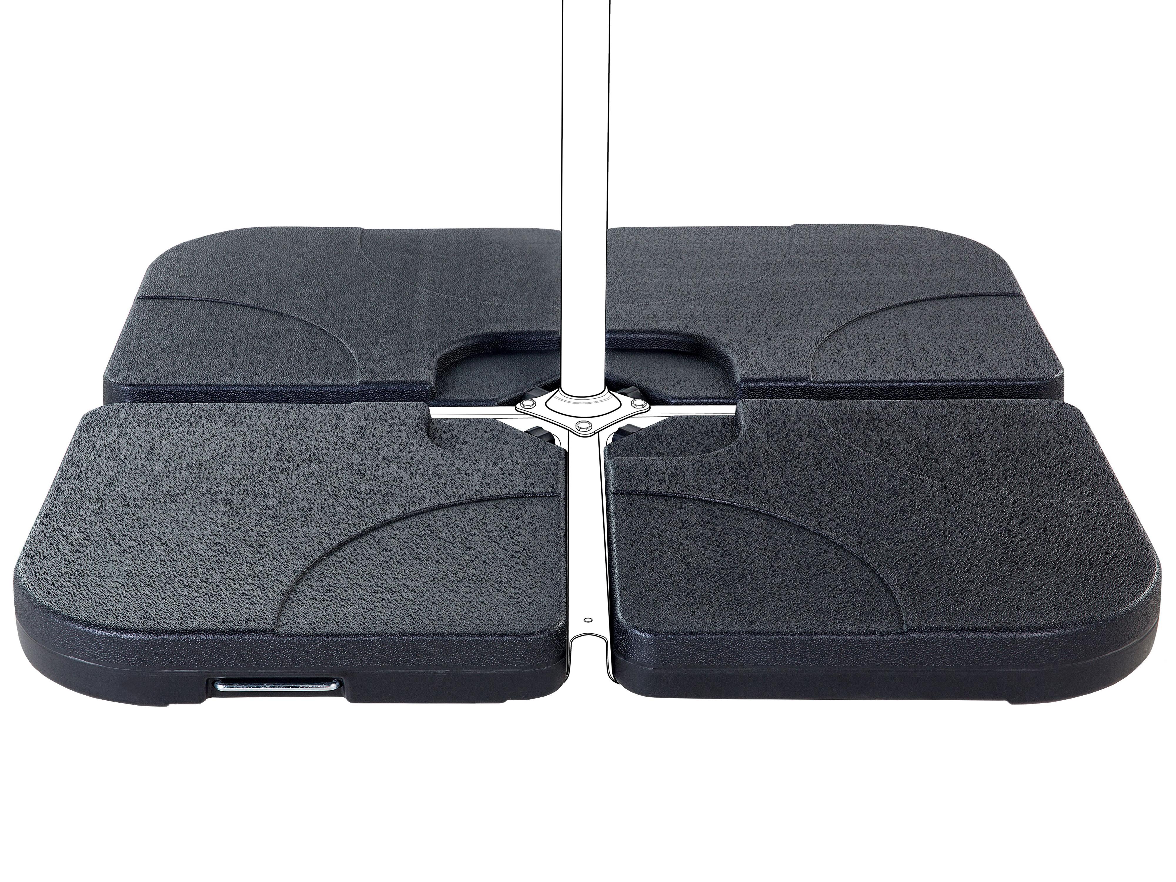Parasol Base CARIA Black Square 9 kg
