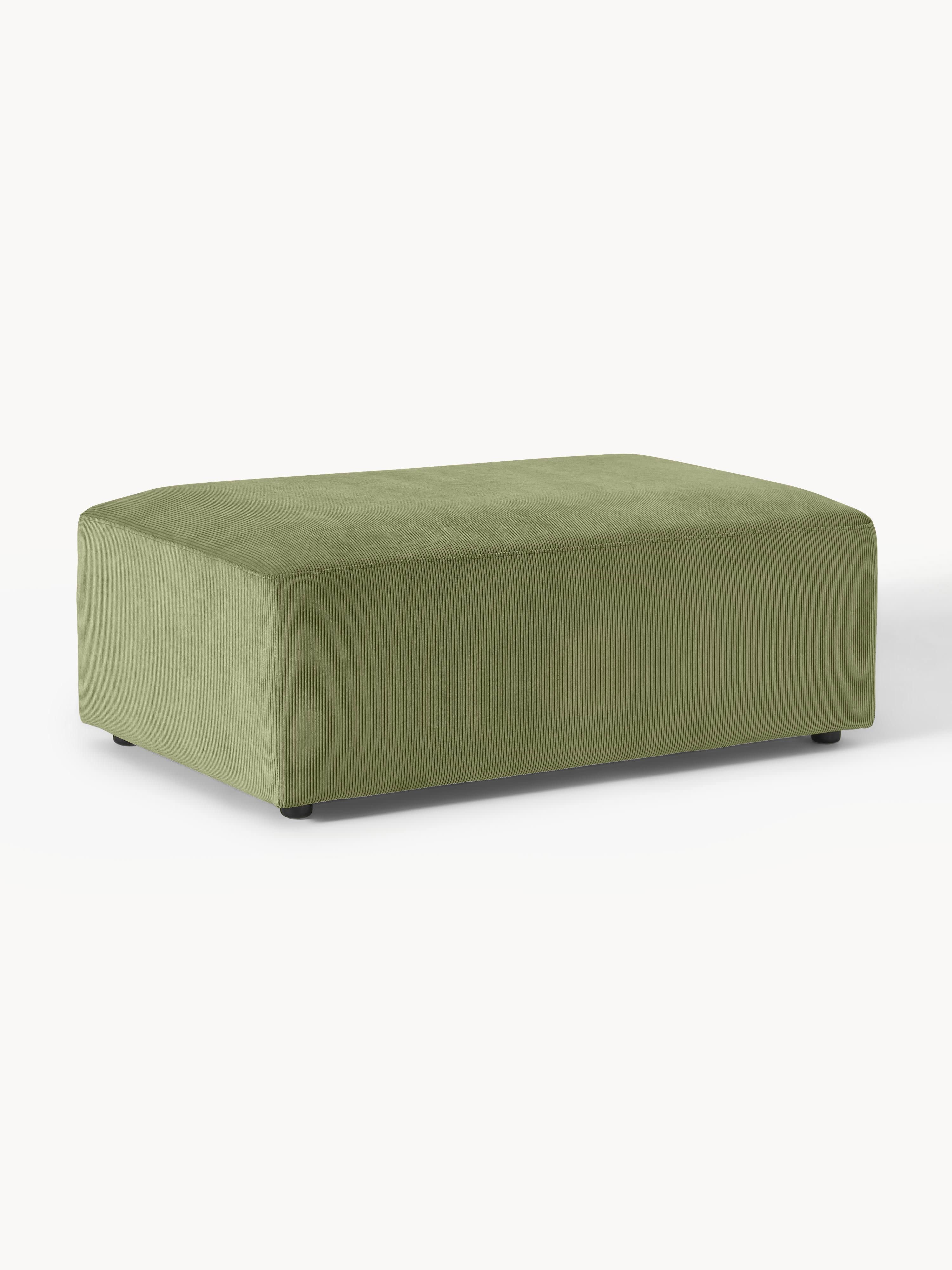 XL Sofa-Hocker Melva aus Cord, B 116 x T 72 cm