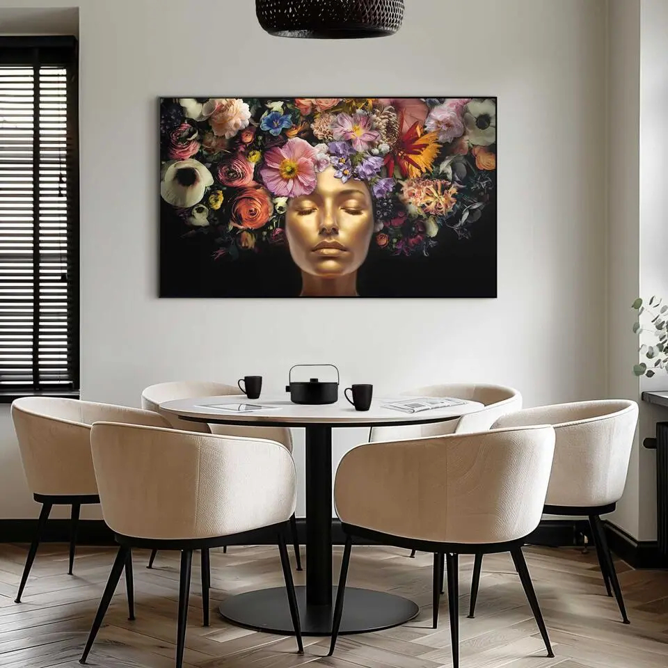 Art Frame Serene Golden - 70 x 118 - Goudkleurig