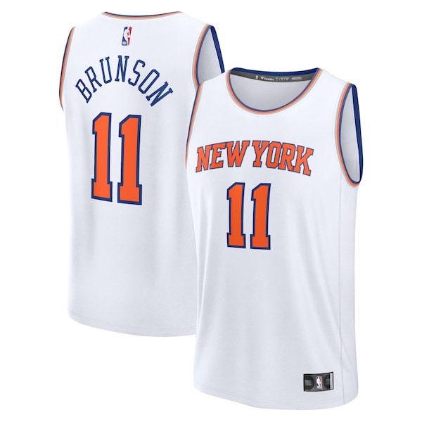 Jalen Brunson New York Knicks  Fast Break Replica Player Jersey - Association Edition - White
