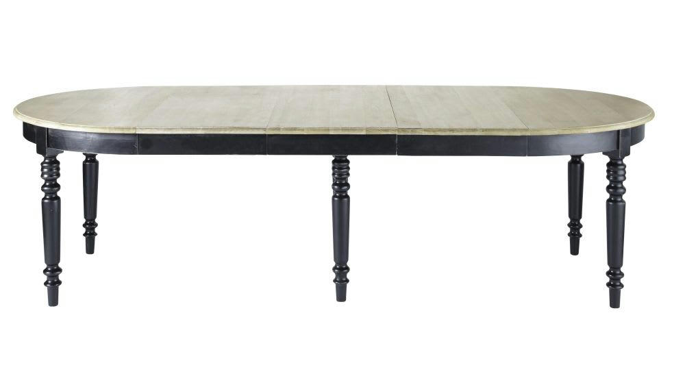 Valencay - Table à manger ronde extensible 6 à 14 personnes L125/325