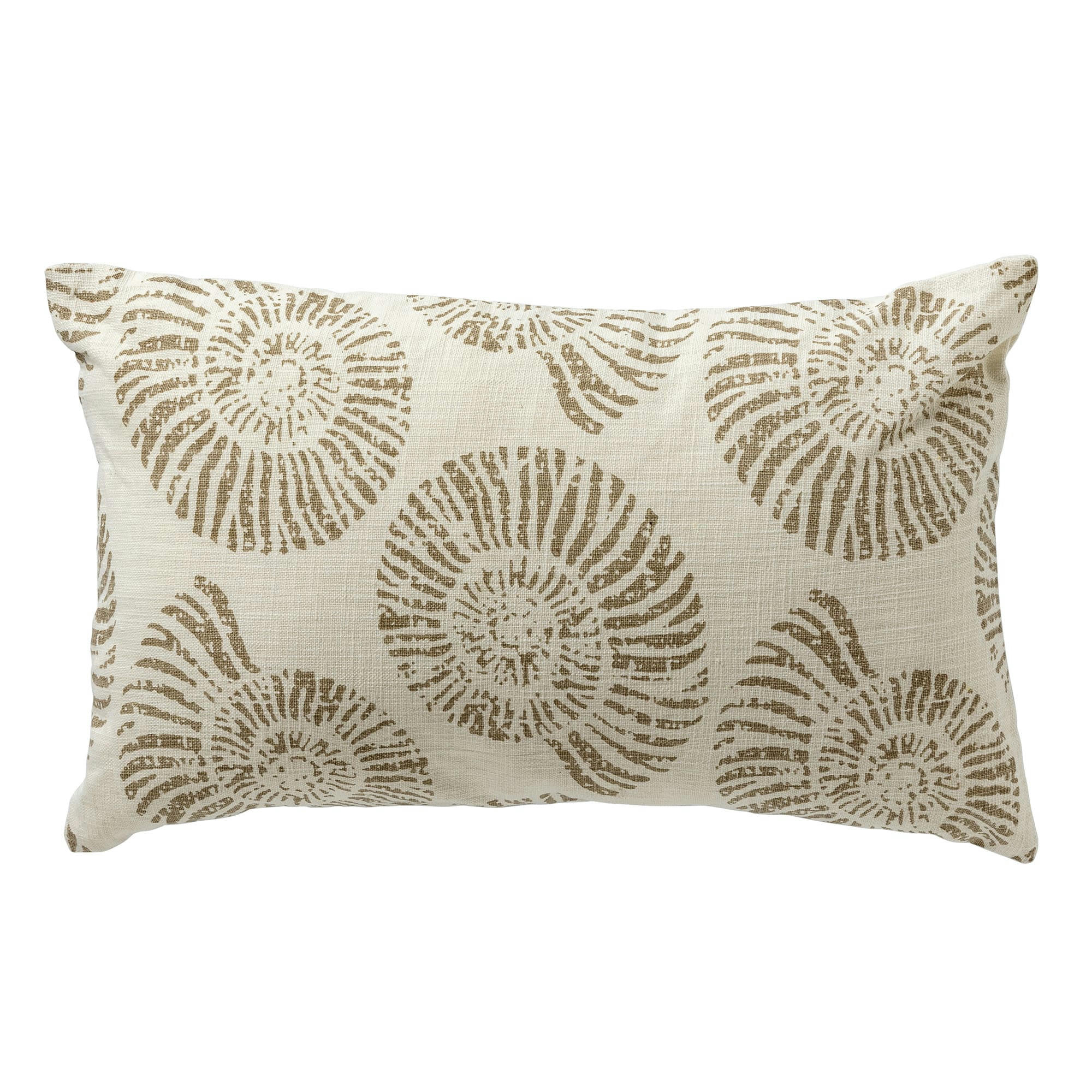 PACIFIC - Coussin - blanc en coton 30x50 cm avec motif