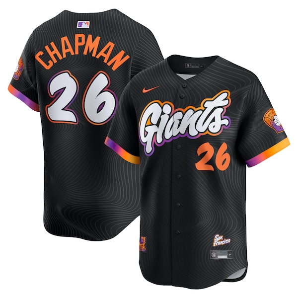 Matt Chapman San Francisco Giants Nike 2025 City Connect Limited Jersey - Anthracite